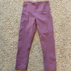 Cropped Purple Leggings